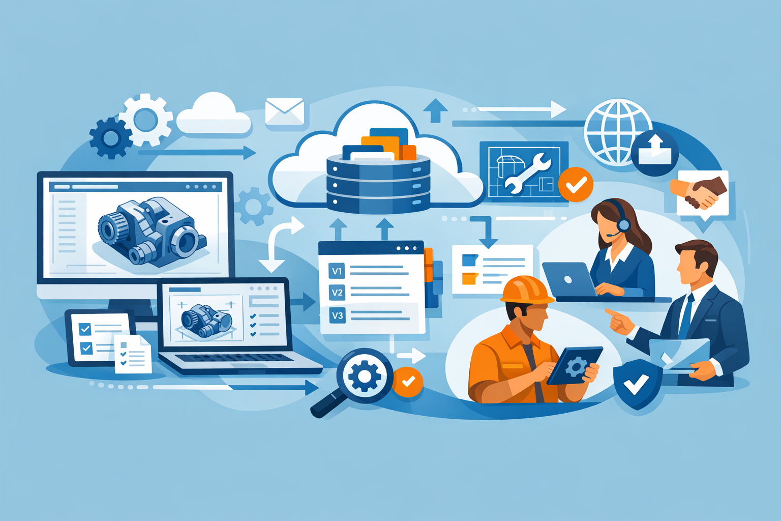 Organize SolidWorks CAD Exports & BOMs Online